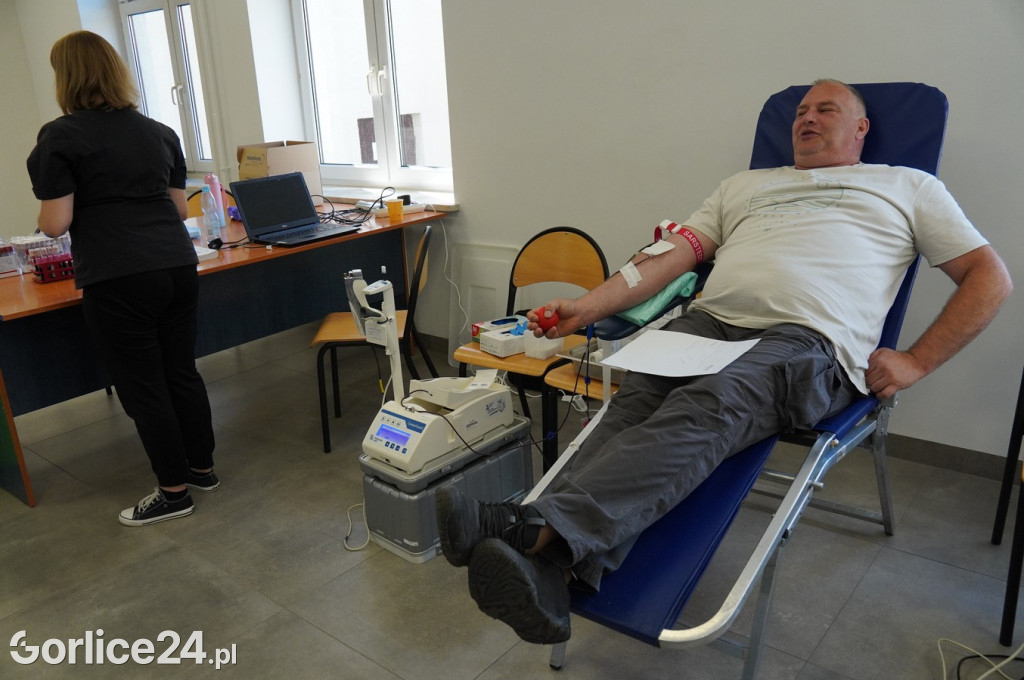 Akcja krwiodawstwa w KPPSP w Gorlicach (12.05.)
