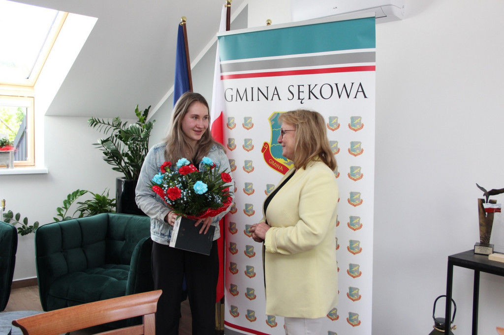 Daria Szkurat w Sękowej. Reprezentantka Klubu Sportowego Chochołów