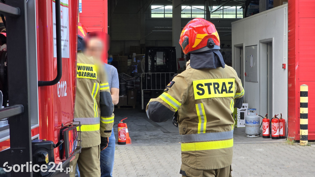 Pożar przy markecie na ul. Chopina