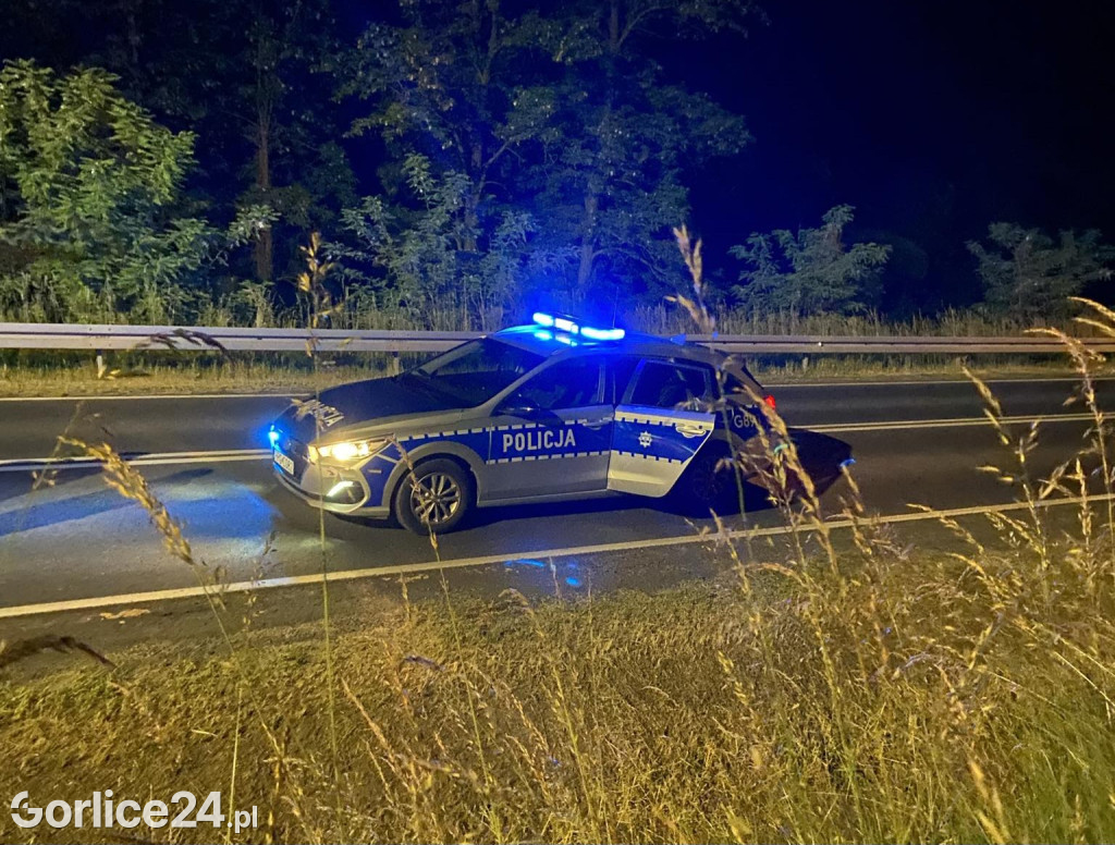 Kolizja na DK28 z dzikim zwierzęciem