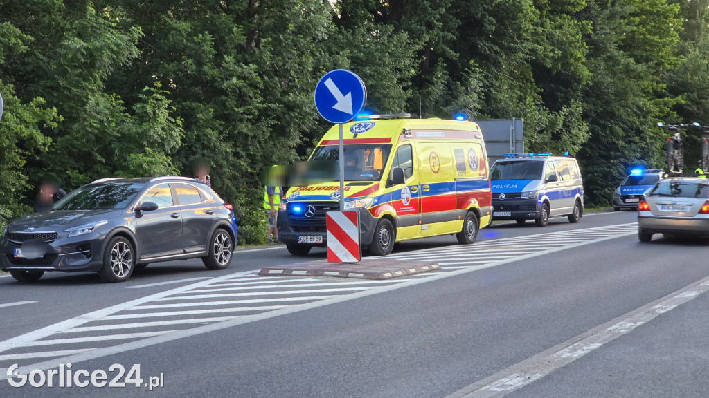 Wypadek na ulicy Bieckiej w Gorlicach (01.06.)