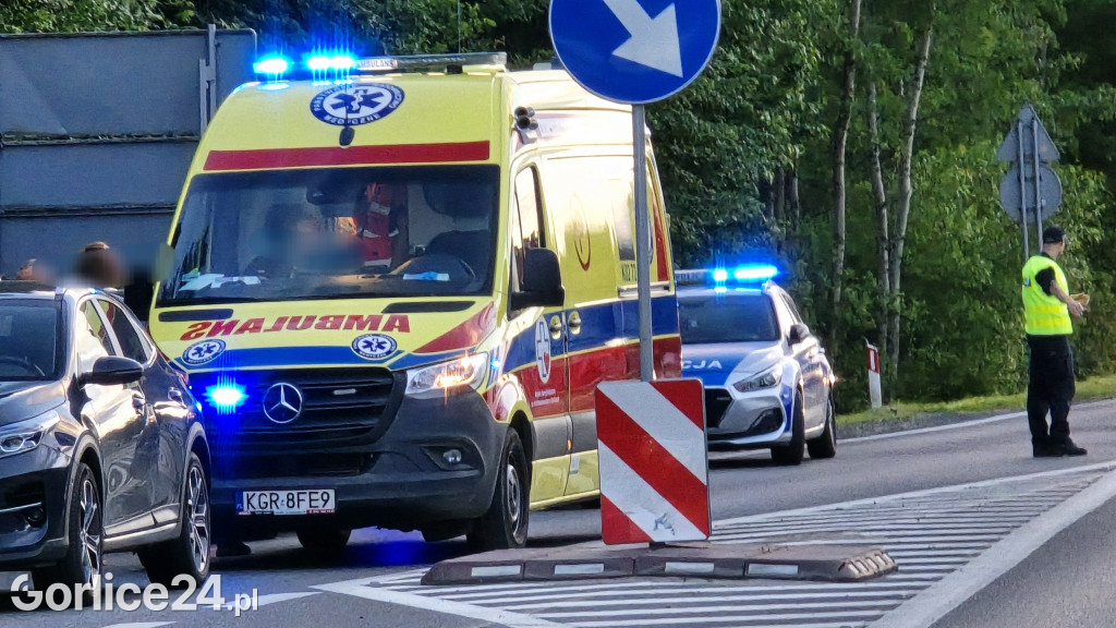 Wypadek na ulicy Bieckiej w Gorlicach (01.06.)