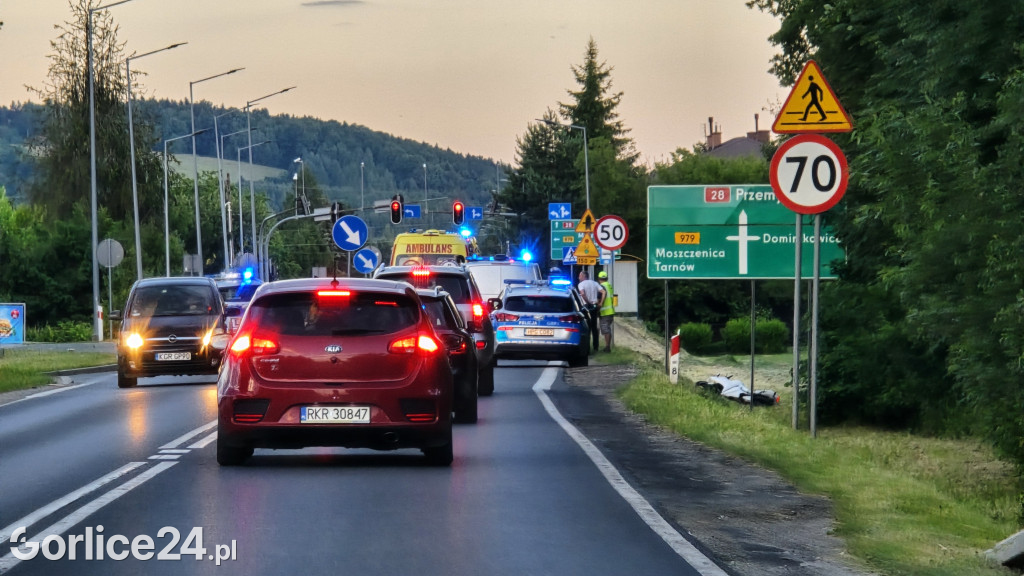 Wypadek na ulicy Bieckiej w Gorlicach (01.06.)