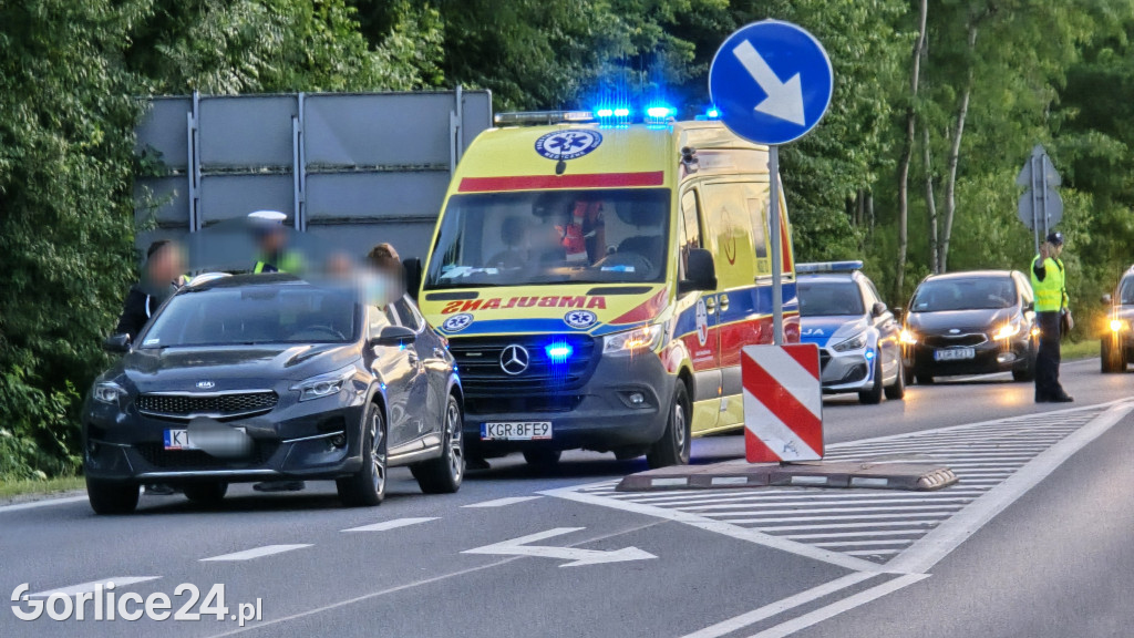 Wypadek na ulicy Bieckiej w Gorlicach (01.06.)