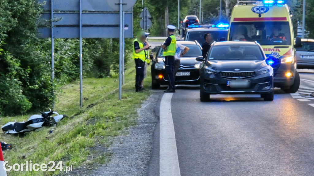 Wypadek na ulicy Bieckiej w Gorlicach (01.06.)