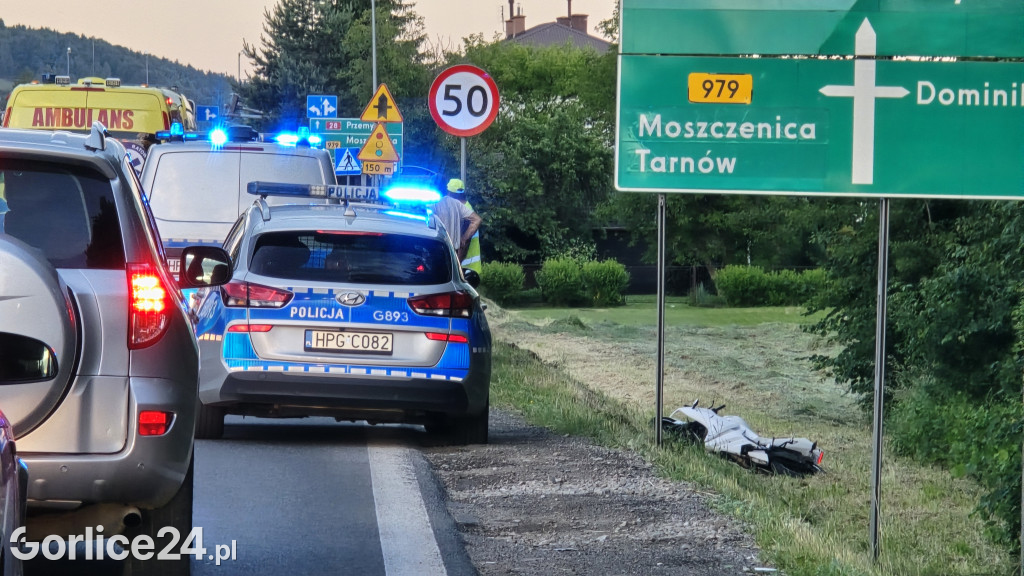 Wypadek na ulicy Bieckiej w Gorlicach (01.06.)