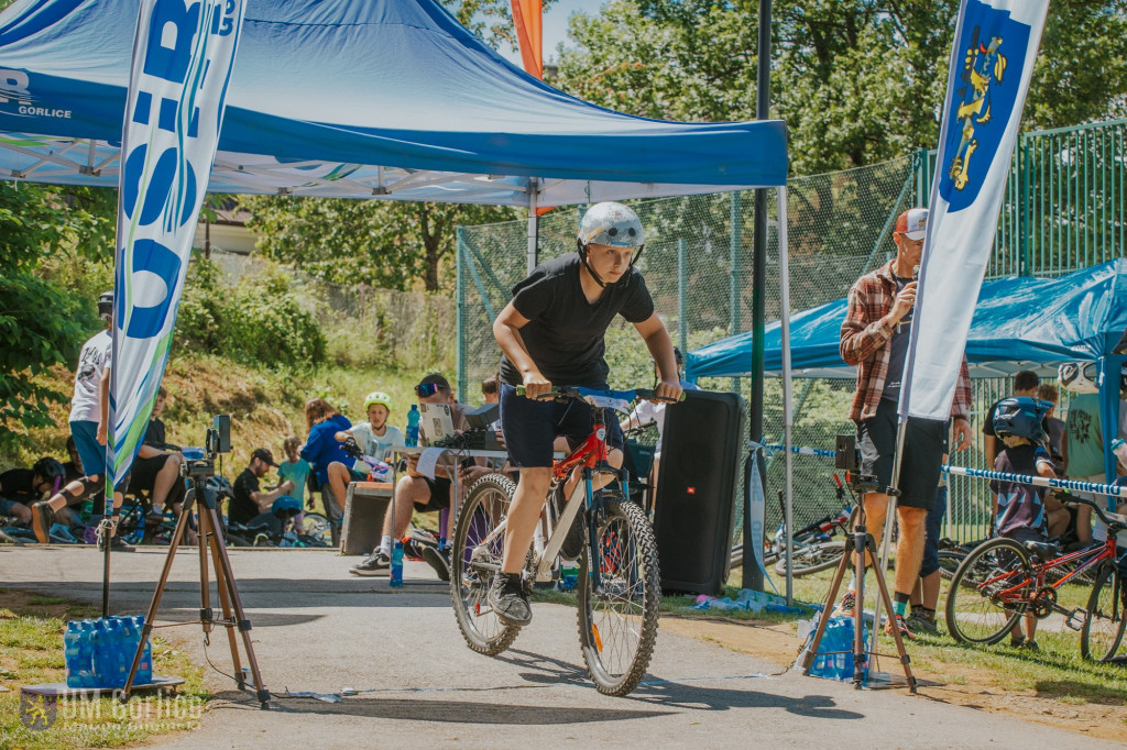 Zawody rowerowe na gorlickim pumptracku