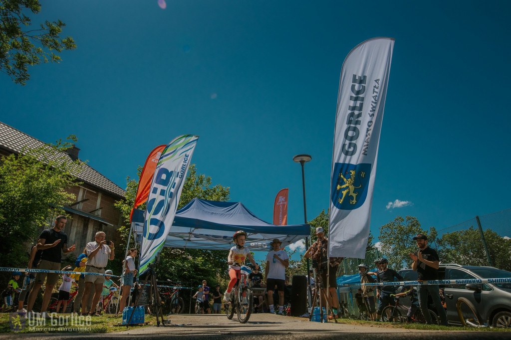 Zawody rowerowe na gorlickim pumptracku