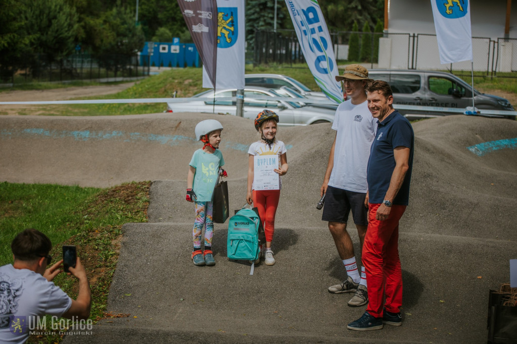 Zawody rowerowe na gorlickim pumptracku