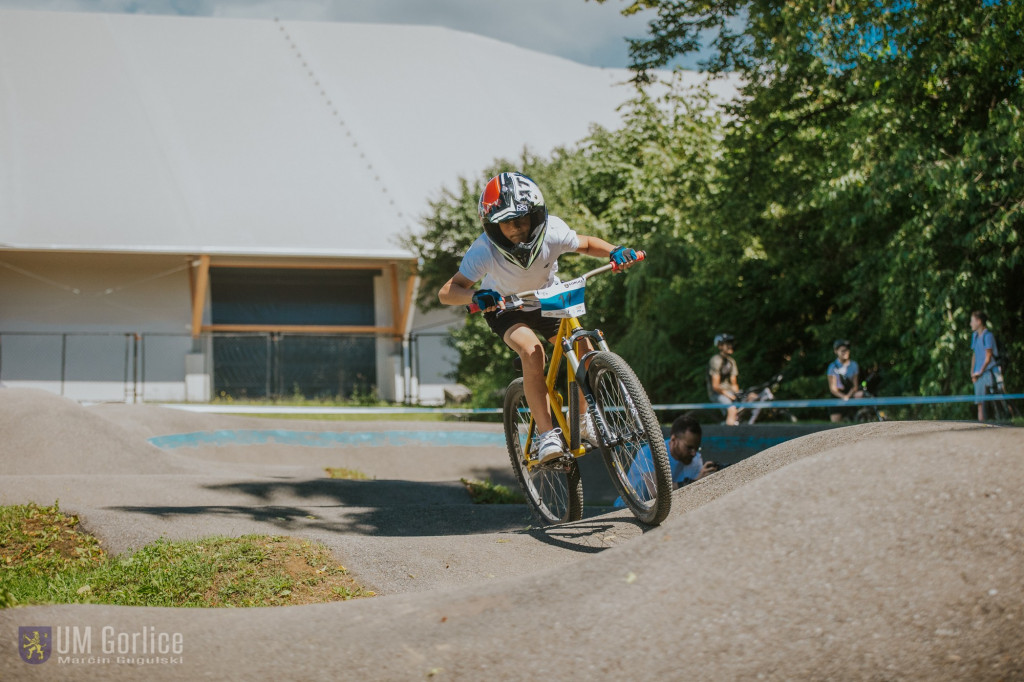 Zawody rowerowe na gorlickim pumptracku