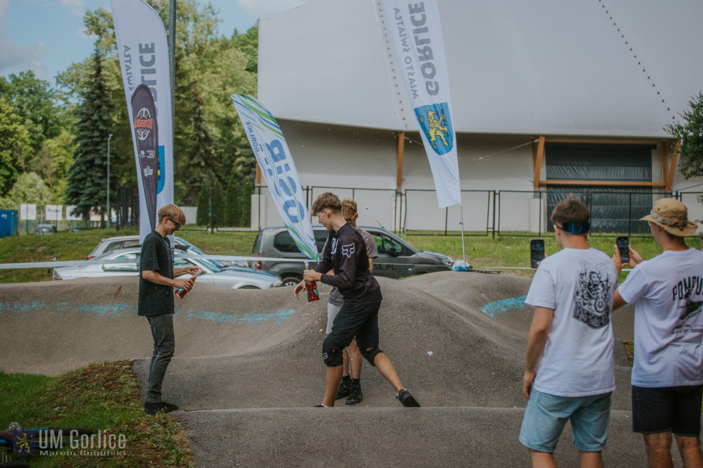 Zawody rowerowe na gorlickim pumptracku