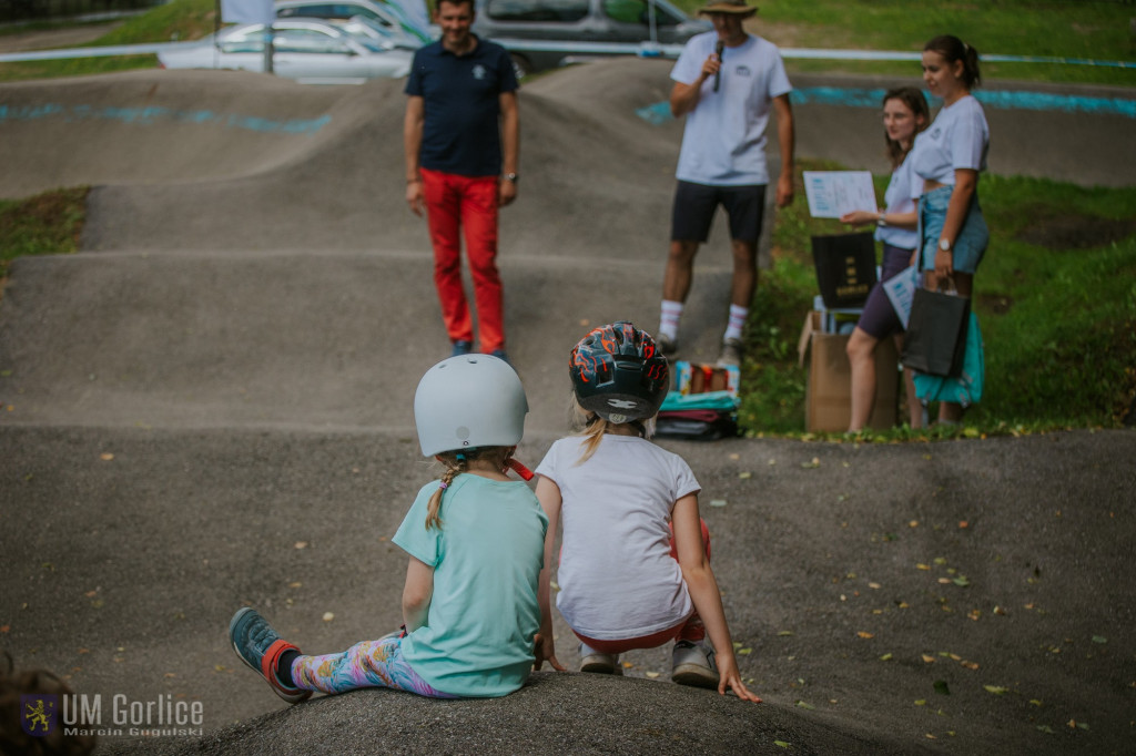 Zawody rowerowe na gorlickim pumptracku
