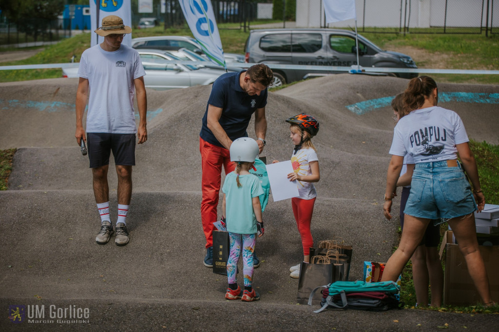 Zawody rowerowe na gorlickim pumptracku