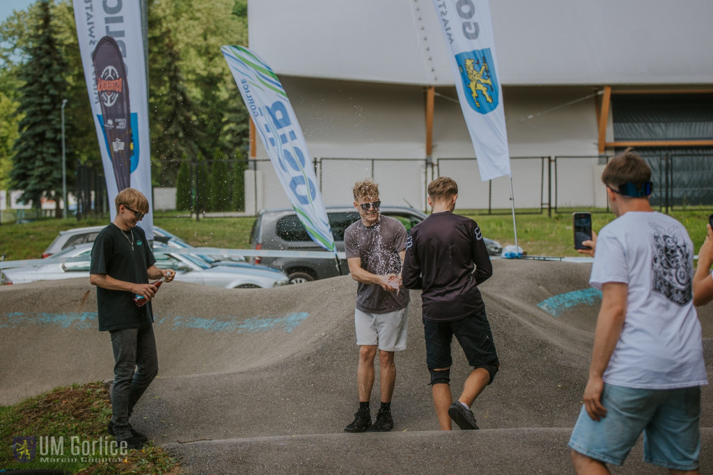 Zawody rowerowe na gorlickim pumptracku