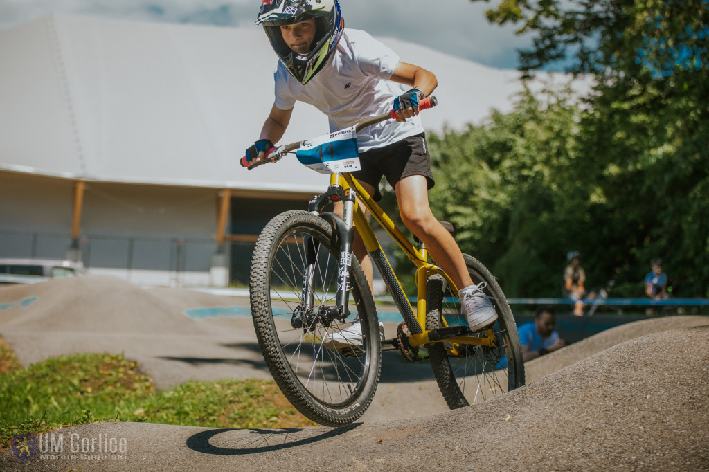 Zawody rowerowe na gorlickim pumptracku