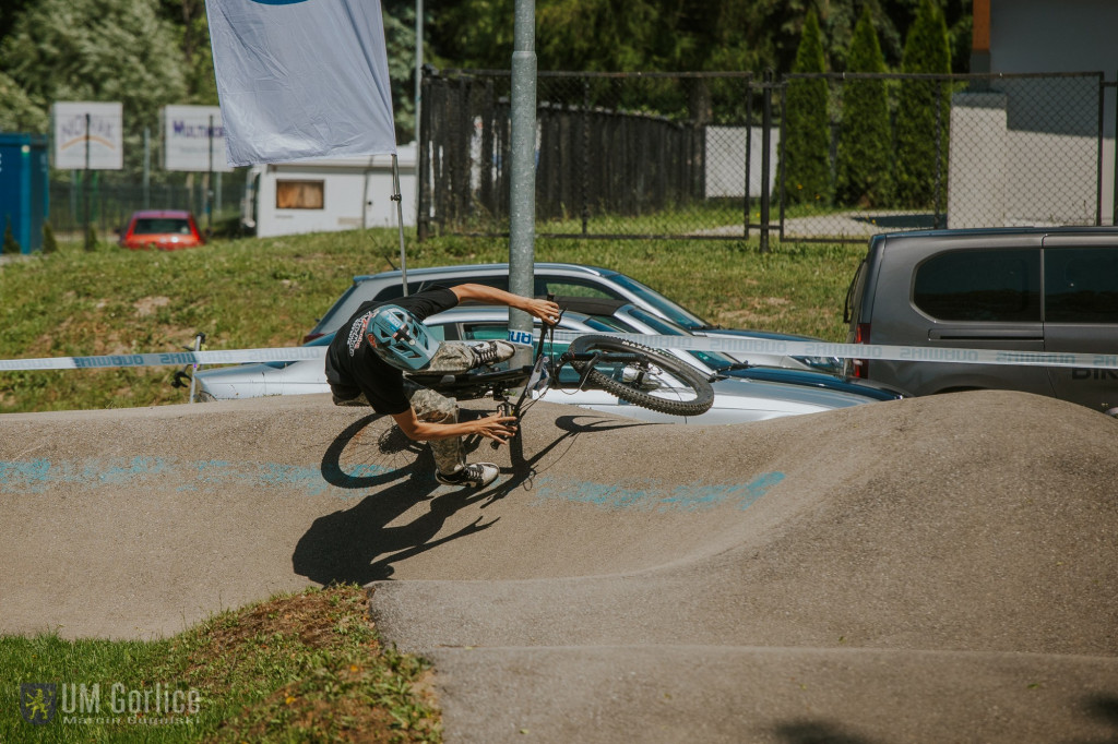 Zawody rowerowe na gorlickim pumptracku