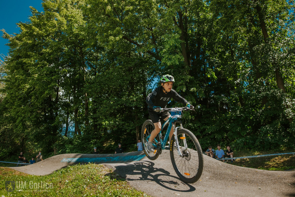 Zawody rowerowe na gorlickim pumptracku