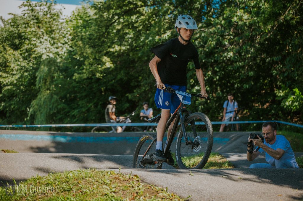 Zawody rowerowe na gorlickim pumptracku