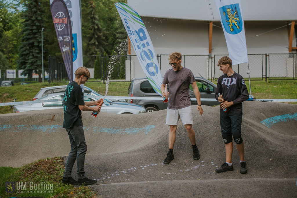 Zawody rowerowe na gorlickim pumptracku