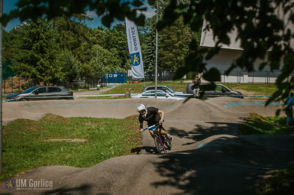 Zawody rowerowe na gorlickim pumptracku