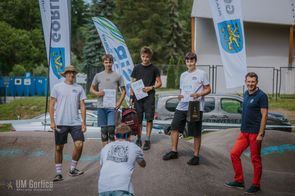 Zawody rowerowe na gorlickim pumptracku