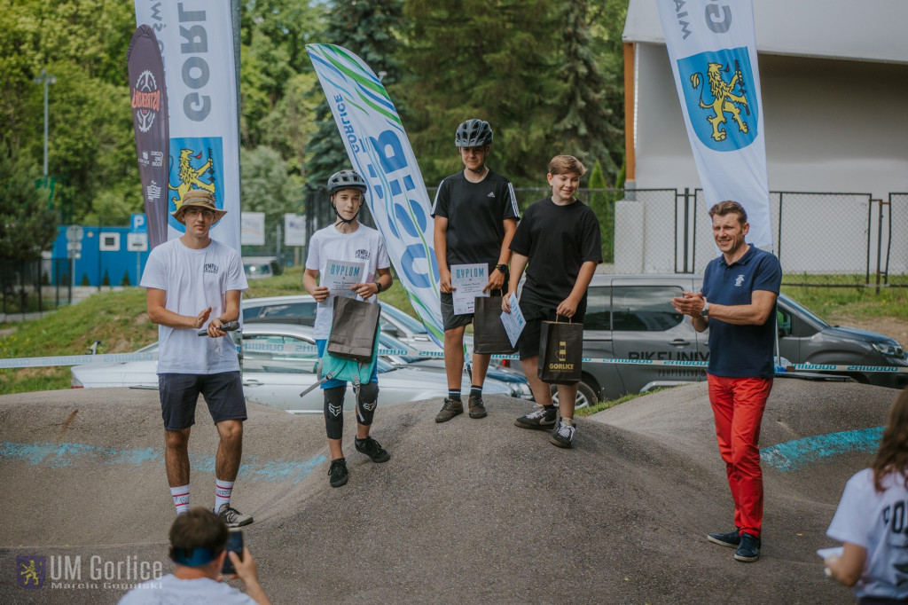 Zawody rowerowe na gorlickim pumptracku