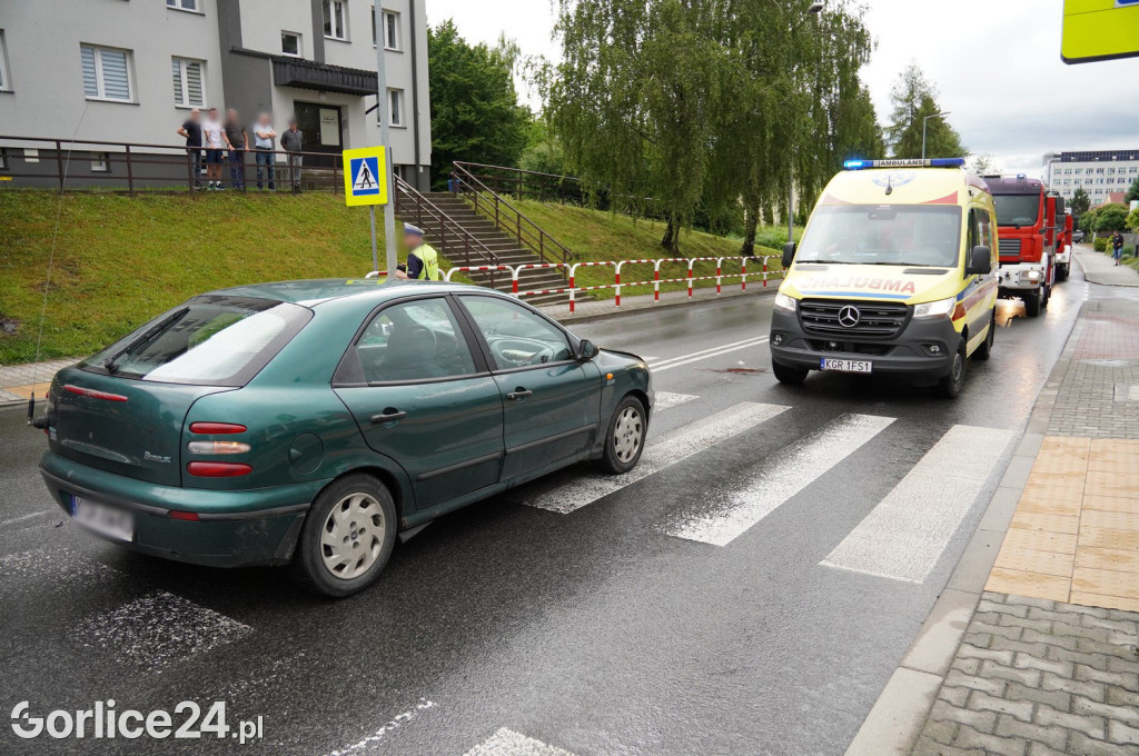 Zderzenie motocykla z osobówką na ul. Węgierskiej (04.06.)