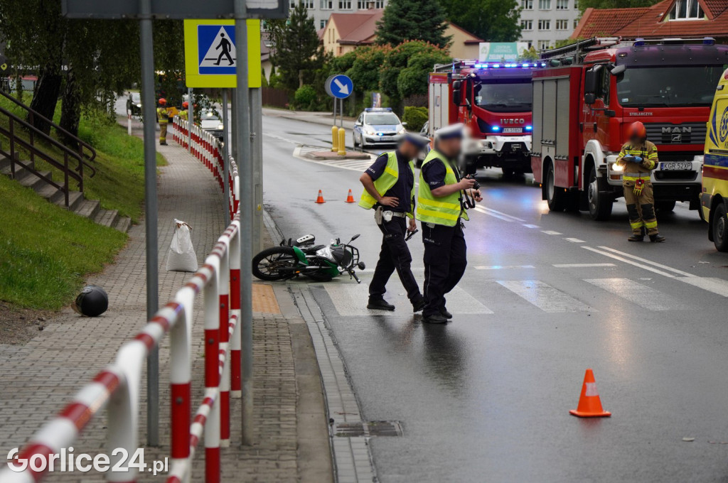 Zderzenie motocykla z osobówką na ul. Węgierskiej (04.06.)