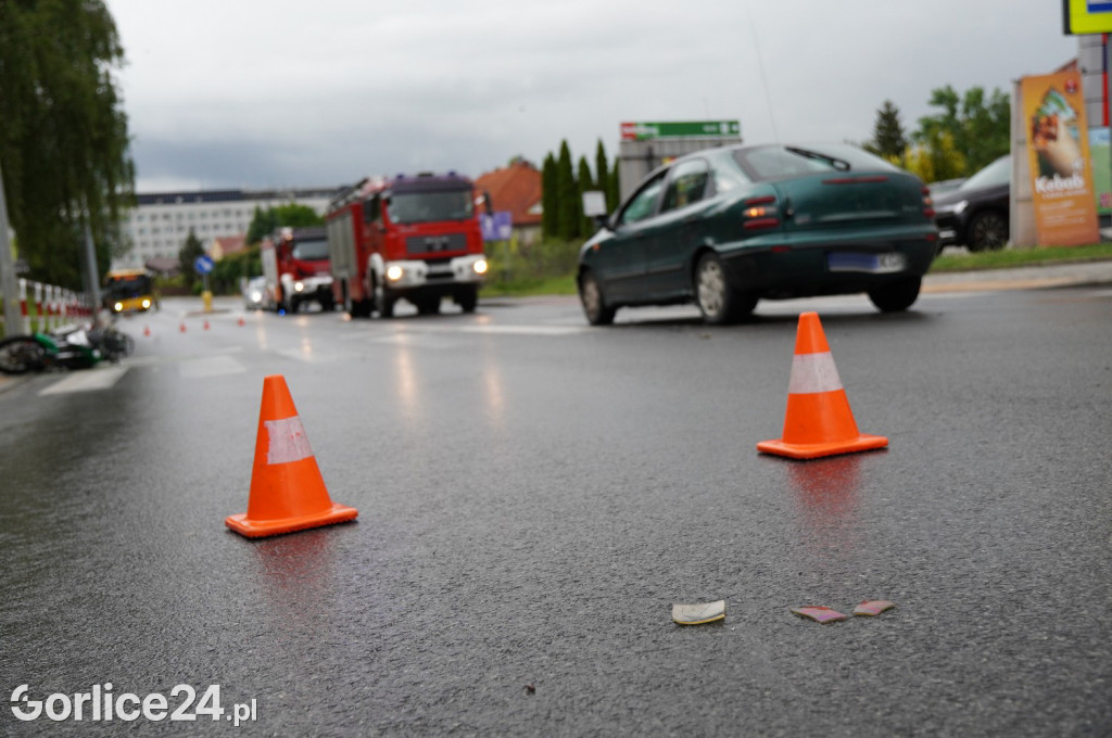 Zderzenie motocykla z osobówką na ul. Węgierskiej (04.06.)