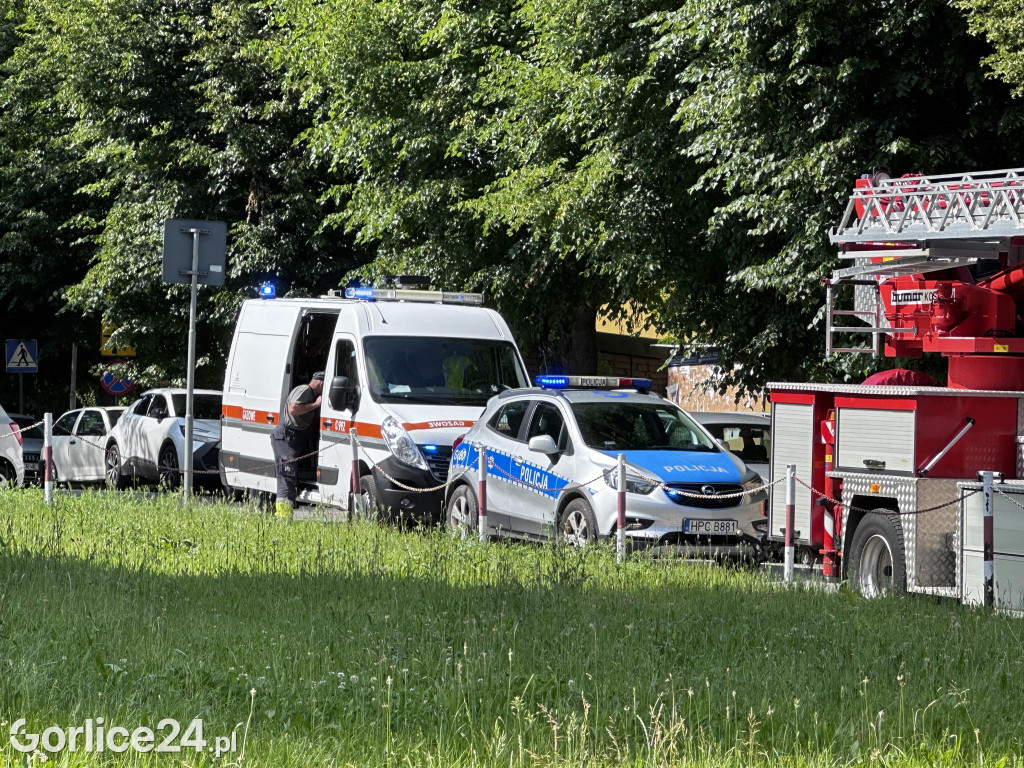 Akcja służb na ul. Słonecznej
