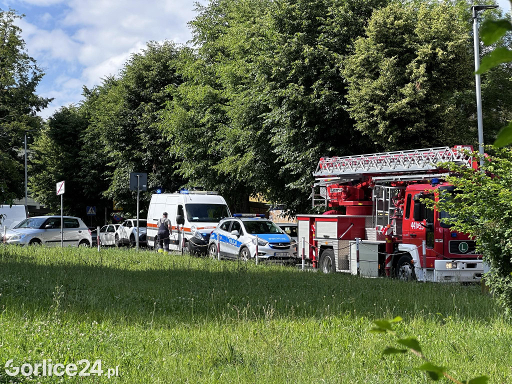 Akcja służb na ul. Słonecznej