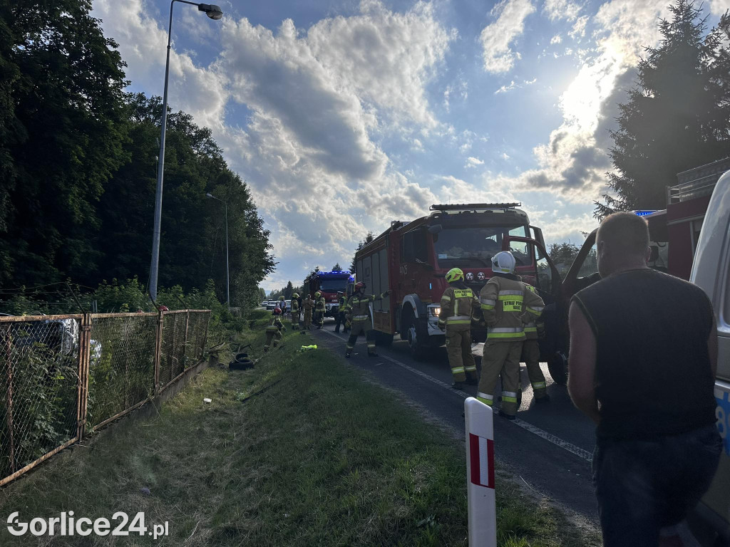 Wypadek na DK28 w Libuszy (08.06.)