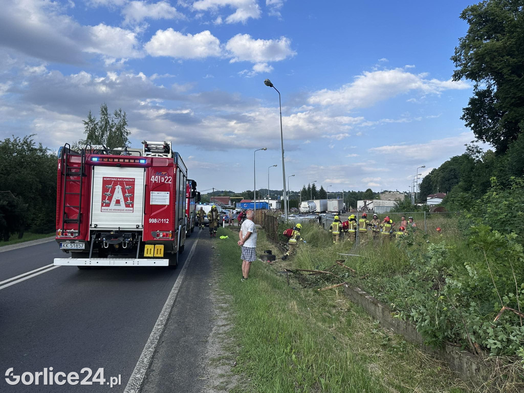 Wypadek na DK28 w Libuszy (08.06.)