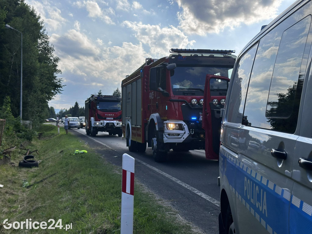 Wypadek na DK28 w Libuszy (08.06.)