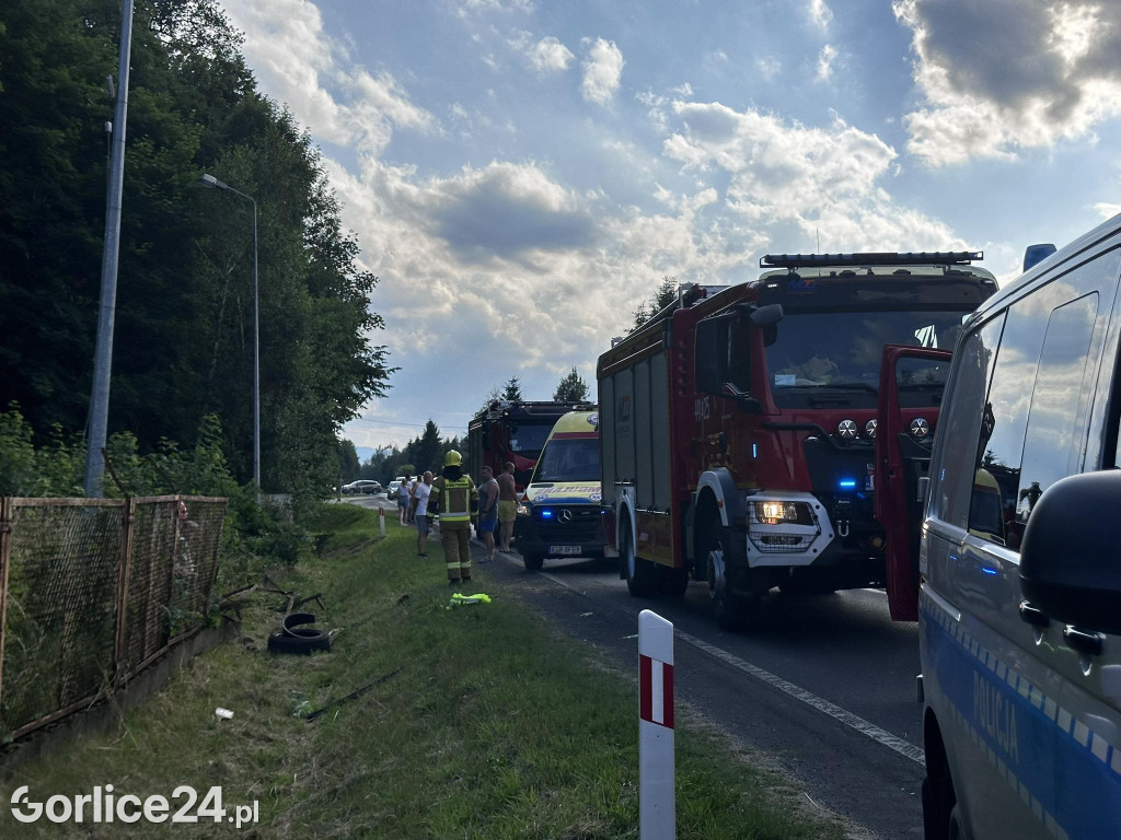 Wypadek na DK28 w Libuszy (08.06.)
