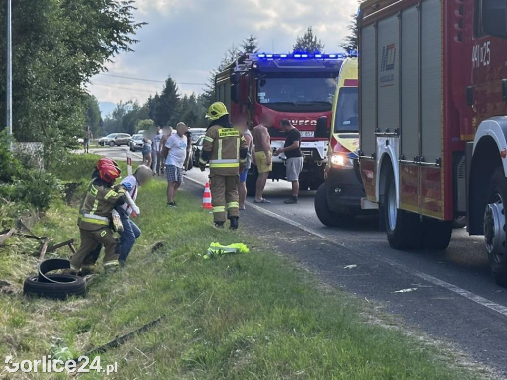 Wypadek na DK28 w Libuszy (08.06.)