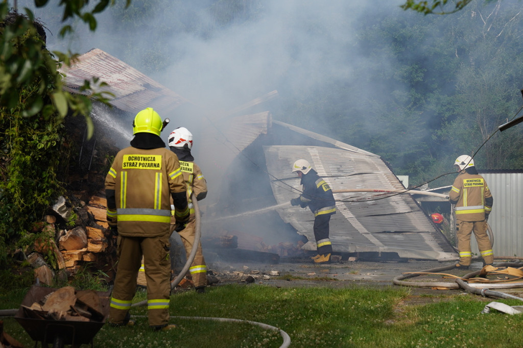 Pożar stodoły w Kobylance (30.06.)