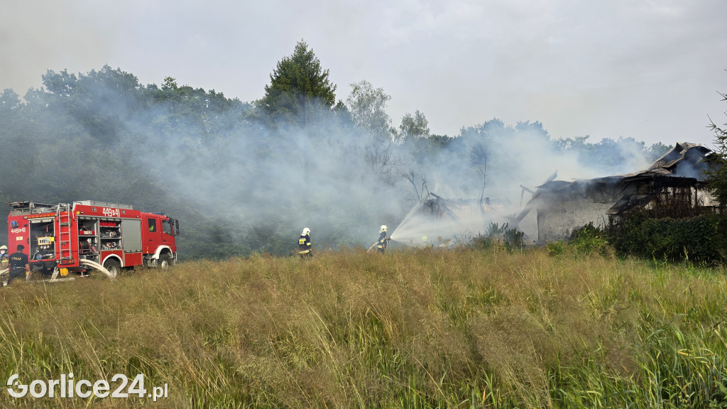 Pożar stodoły w Kobylance (30.06.)