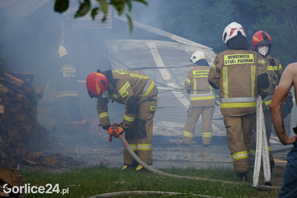 Pożar stodoły w Kobylance (30.06.)