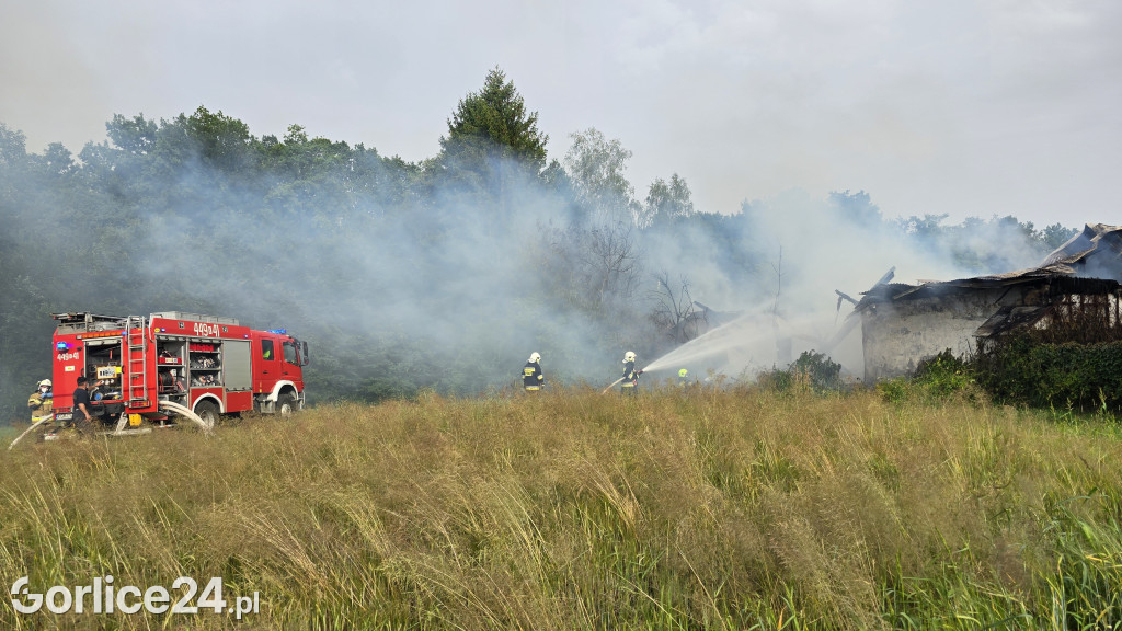 Pożar stodoły w Kobylance (30.06.)