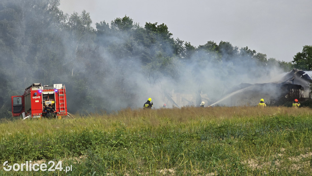 Pożar stodoły w Kobylance (30.06.)