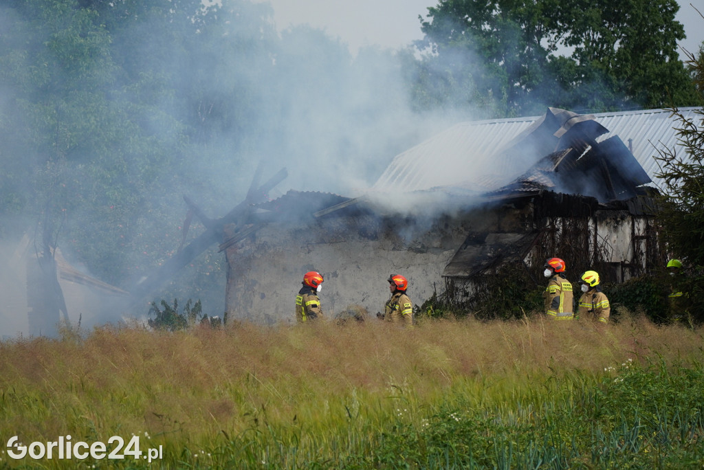 Pożar stodoły w Kobylance (30.06.)