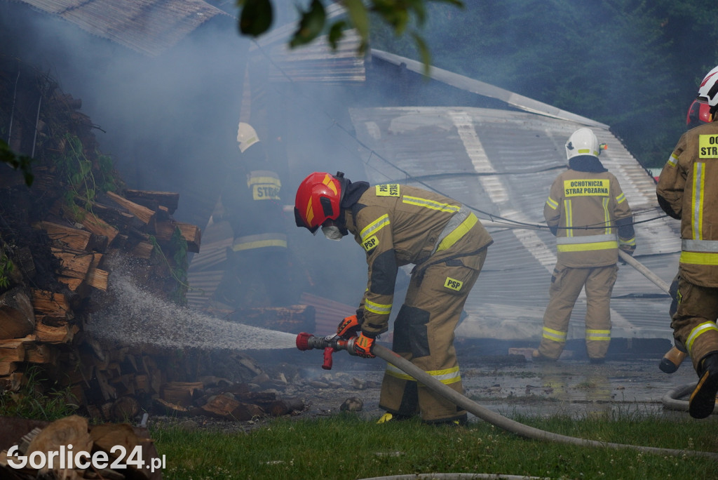Pożar stodoły w Kobylance (30.06.)