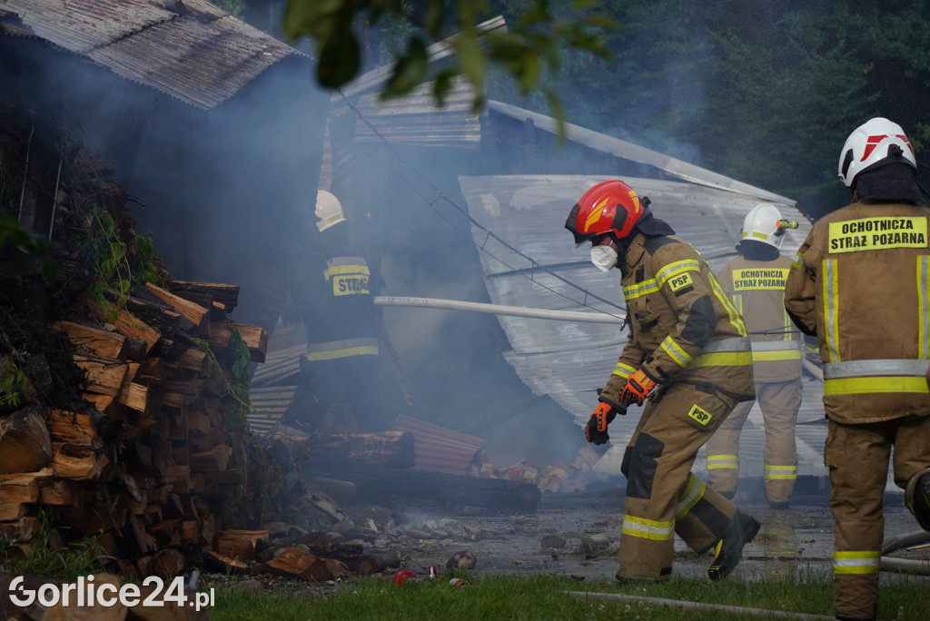 Pożar stodoły w Kobylance (30.06.)