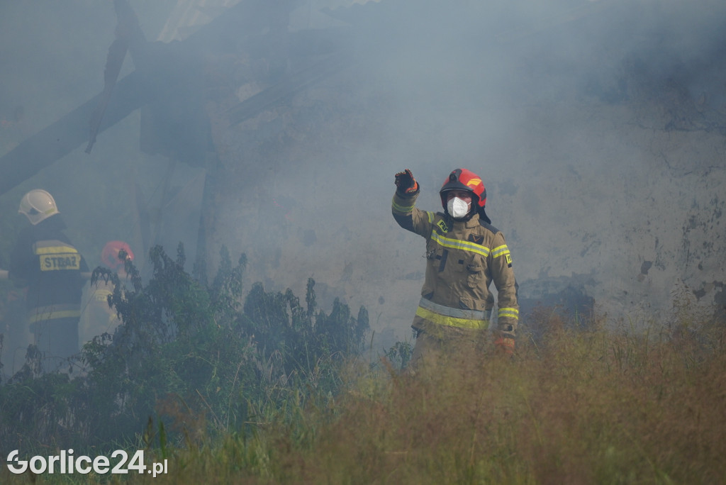Pożar stodoły w Kobylance (30.06.)