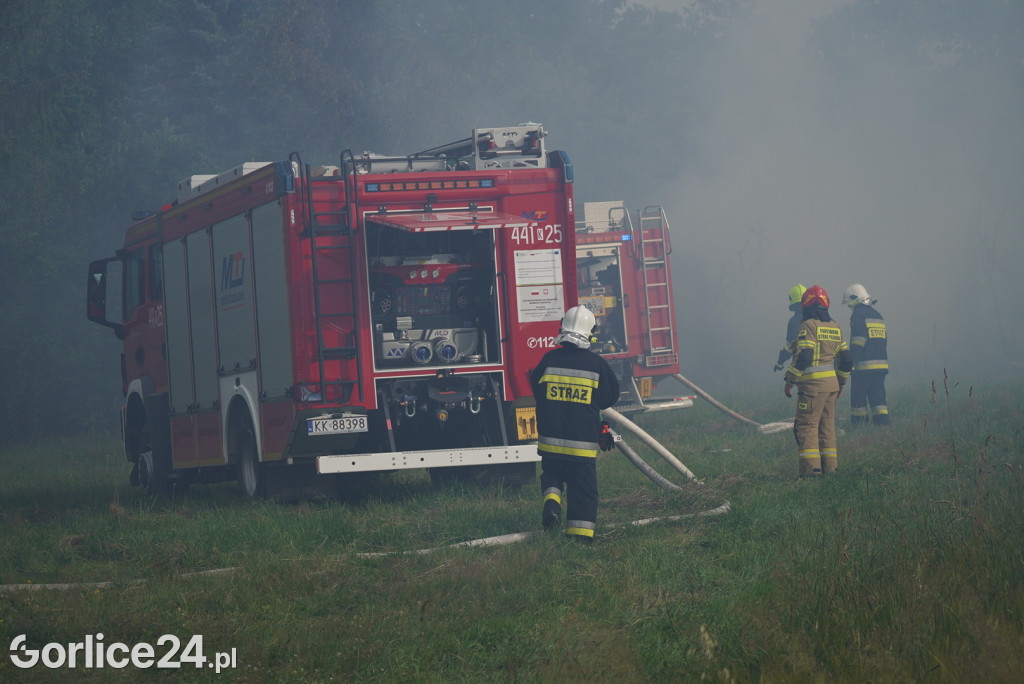 Pożar stodoły w Kobylance (30.06.)