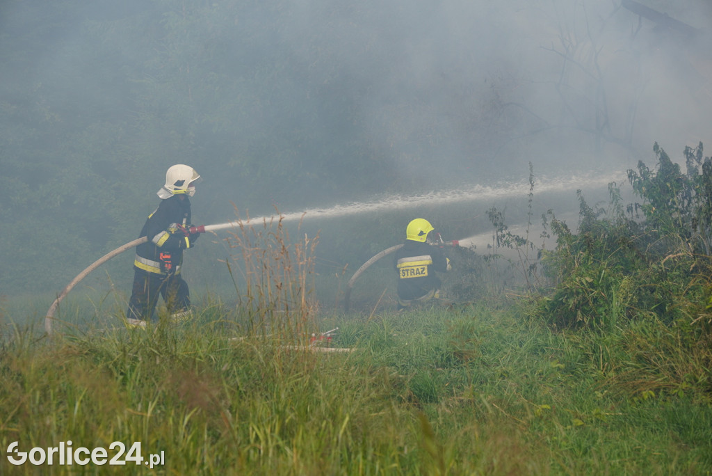 Pożar stodoły w Kobylance (30.06.)