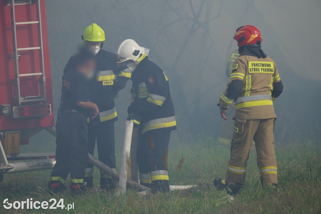 Pożar stodoły w Kobylance (30.06.)