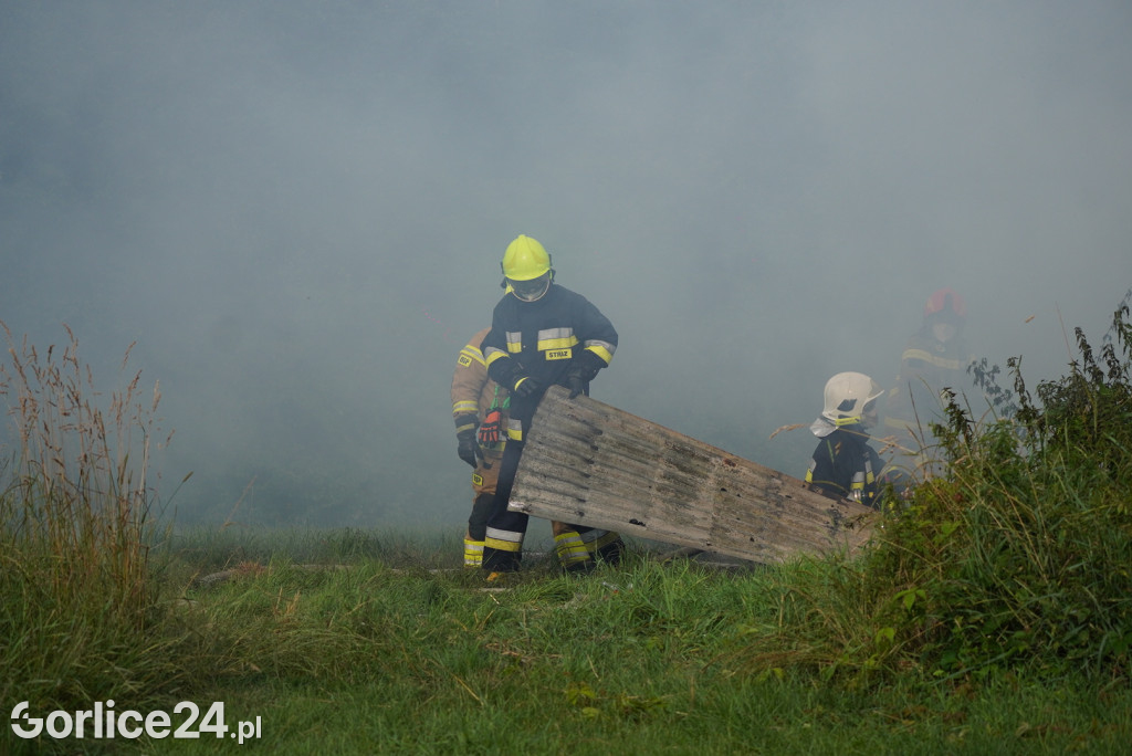 Pożar stodoły w Kobylance (30.06.)