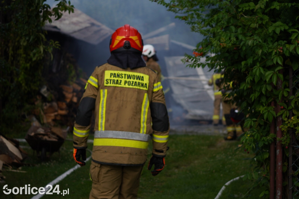 Pożar stodoły w Kobylance (30.06.)